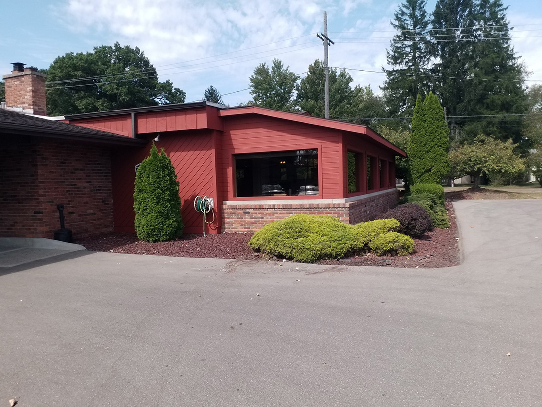 Before commercial landscaping project