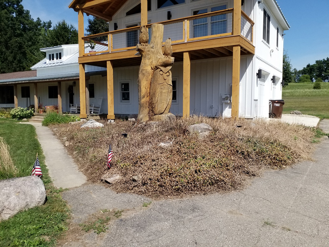 Before hardscape installation